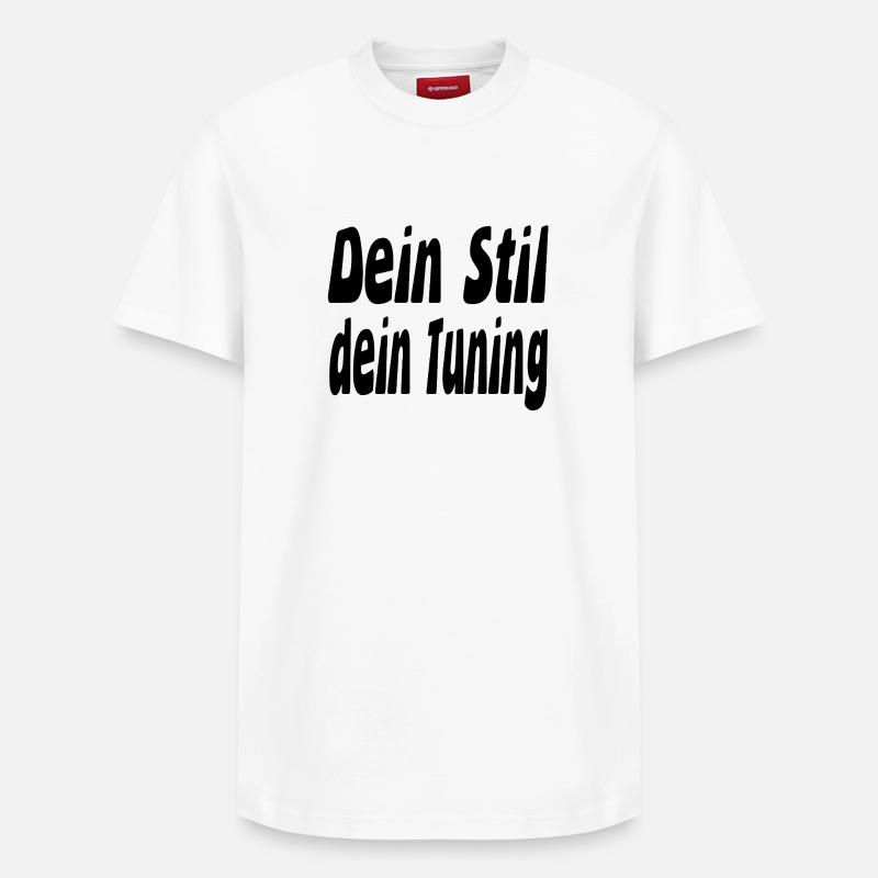 Tuning - Relaxed Unisex Supima Cotton T-Shirt – von SPREAD - Weiß