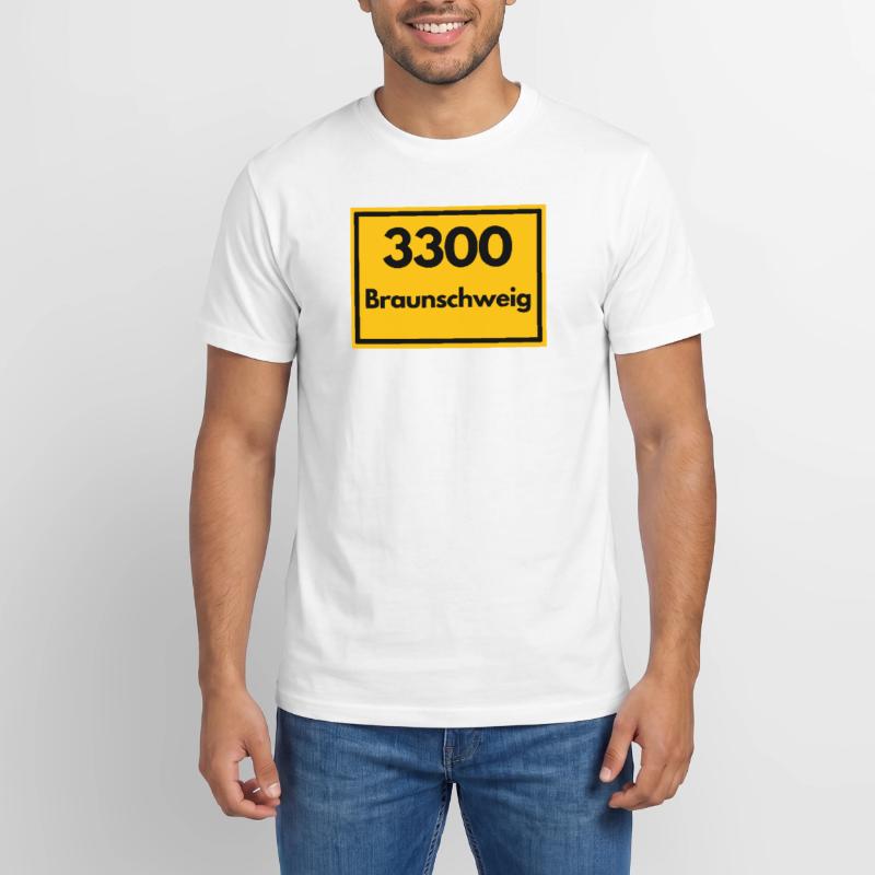 OLD POSTCODE POSTCODE RETRO 3300 BRAUNSCHWEIG Relaxed Unisex Supima Cotton T-Shirt – by SPREAD