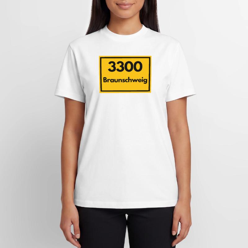 OLD POSTCODE POSTCODE RETRO 3300 BRAUNSCHWEIG Relaxed Unisex Supima Cotton T-Shirt – by SPREAD