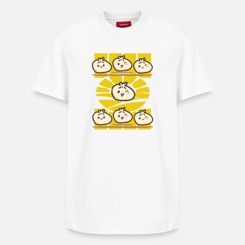 Ambiance Dim Sum Sunset - T-shirt unisexe décontracté en coton Supima – de SPREAD - blanc