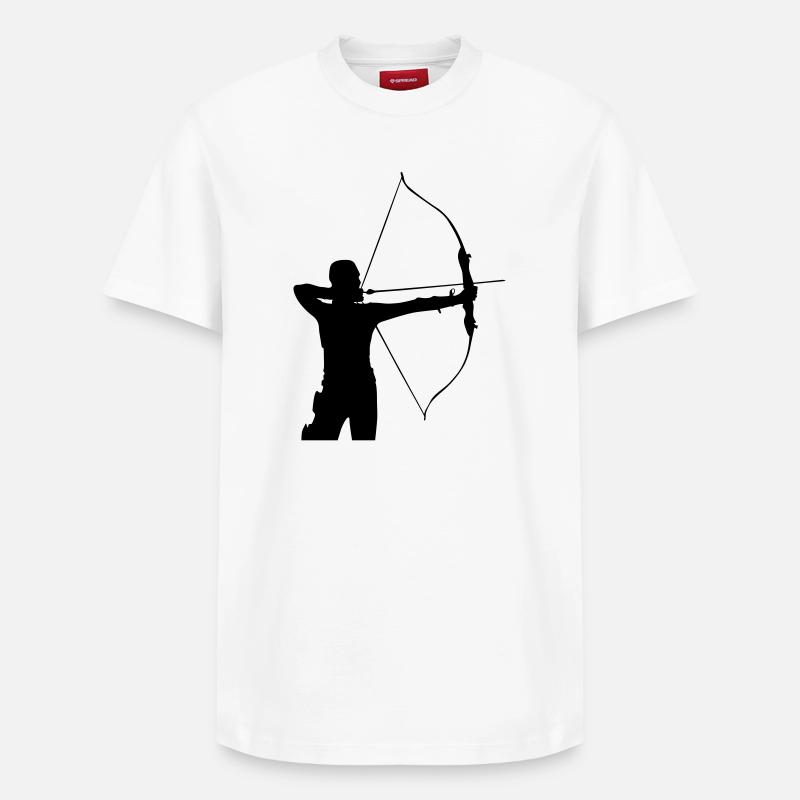 Archer - T-shirt unisexe décontracté en coton Supima – de SPREAD - blanc