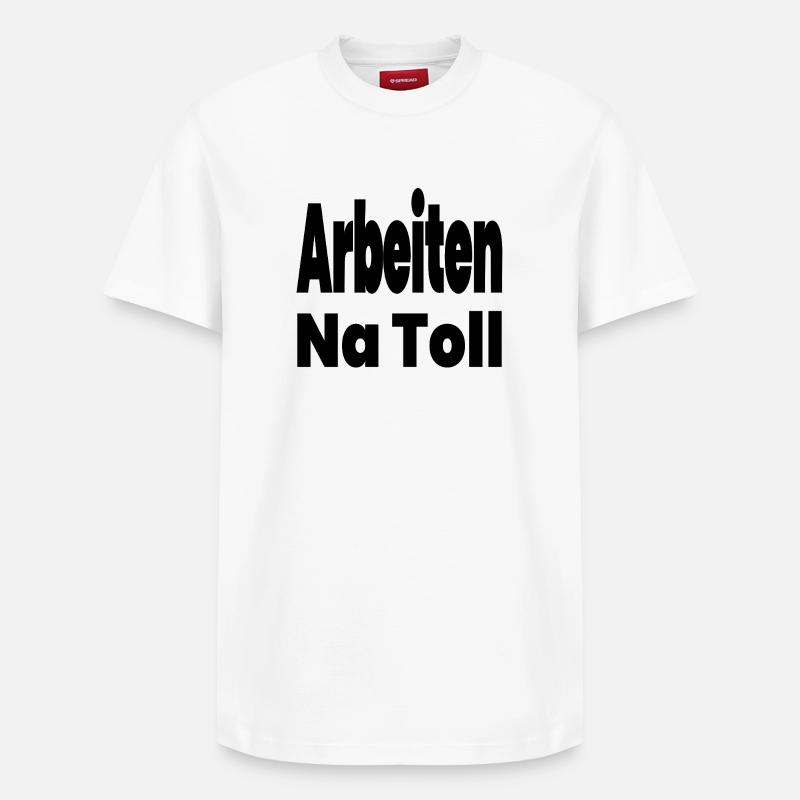 travail - T-shirt unisexe décontracté en coton Supima – de SPREAD - blanc