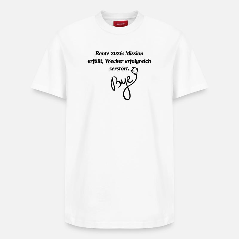 Rente 2026 - T-shirt unisexe décontracté en coton Supima – de SPREAD - blanc