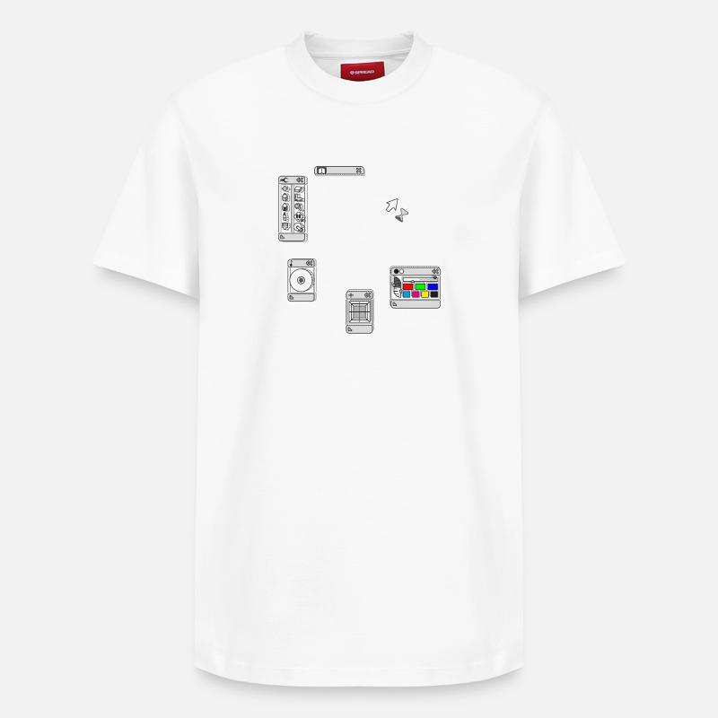 DEVISE - T-shirt unisexe décontracté en coton Supima – de SPREAD - blanc