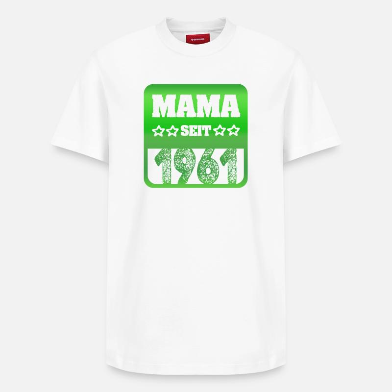 1961 - T-shirt unisexe décontracté en coton Supima – de SPREAD - blanc