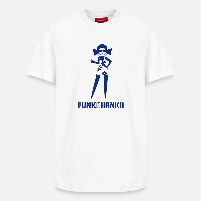 FUNK A HANKA - T-shirt unisexe décontracté en coton Supima – de SPREAD - blanc