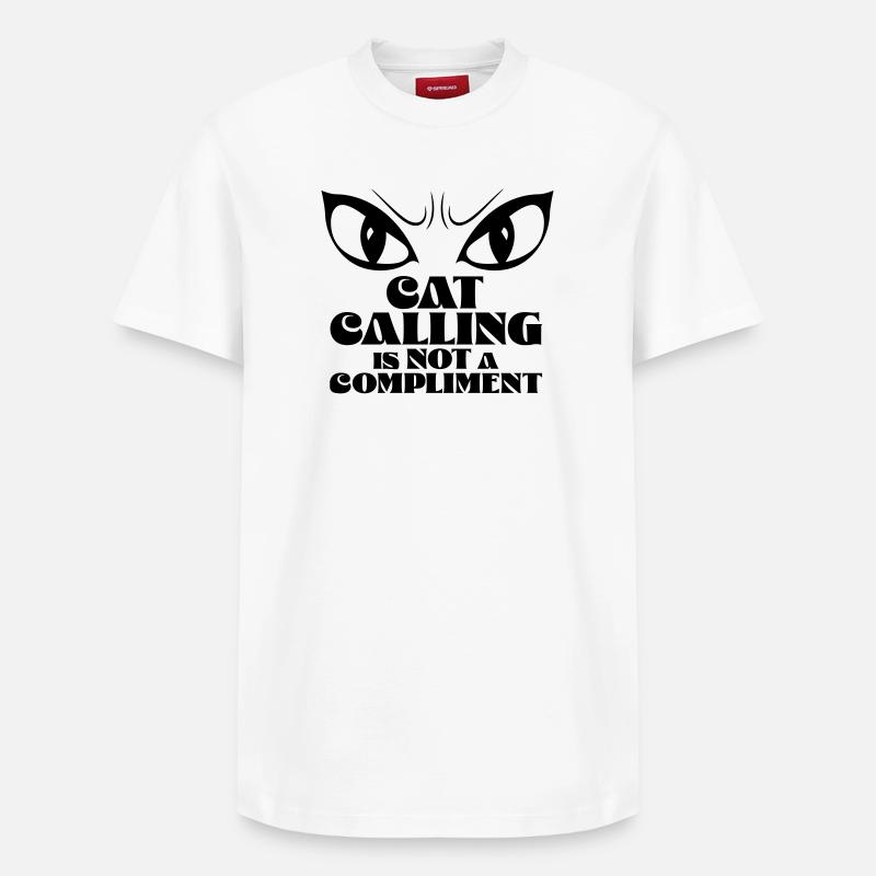 Siffler n’est pas un compliment - T-shirt unisexe décontracté en coton Supima – de SPREAD - blanc