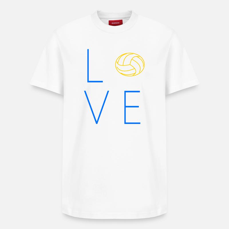 Dicton du volley-ball - T-shirt unisexe décontracté en coton Supima – de SPREAD - blanc