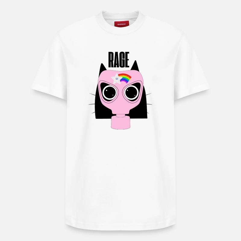 Protestation des chatons en rage - T-shirt unisexe décontracté en coton Supima – de SPREAD - blanc