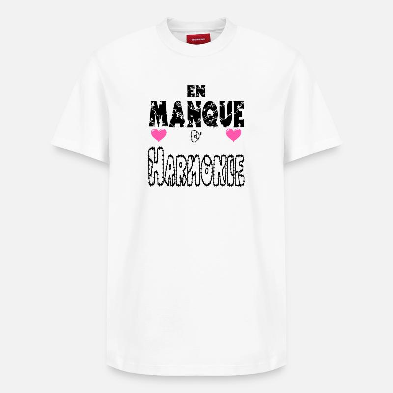 En Manque d'Harmonie - T-shirt unisexe décontracté en coton Supima – de SPREAD - blanc