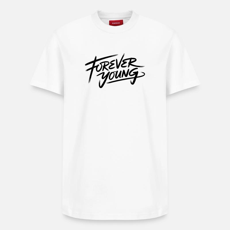 Éternellement jeune - T-shirt unisexe décontracté en coton Supima – de SPREAD - blanc