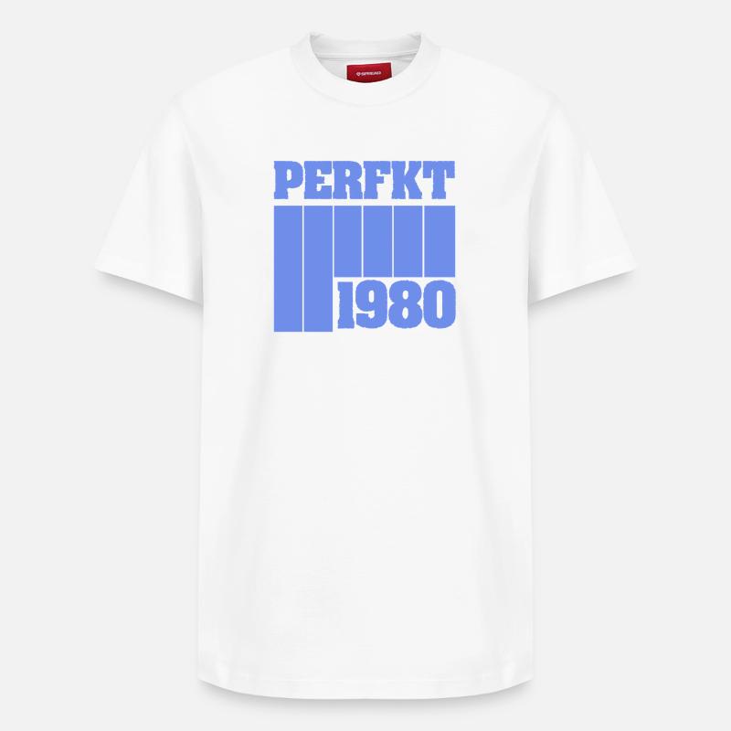 1980 - T-shirt unisexe décontracté en coton Supima – de SPREAD - blanc