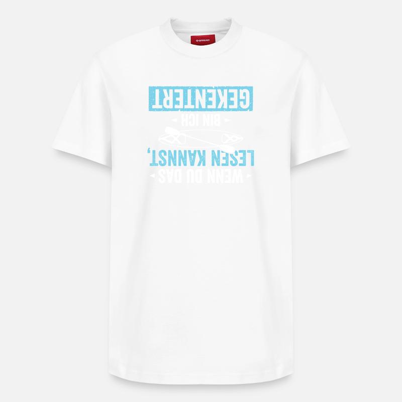 Kayak I a chaviré - T-shirt unisexe décontracté en coton Supima – de SPREAD - blanc