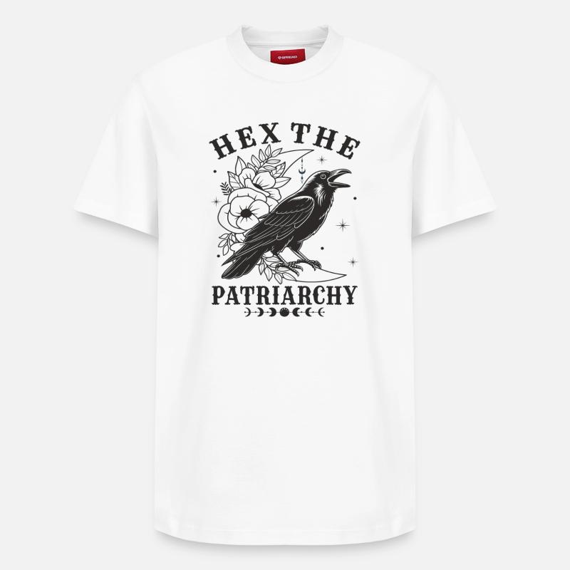 Déclaration féministe sur le Patriarcat - T-shirt unisexe décontracté en coton Supima – de SPREAD - blanc