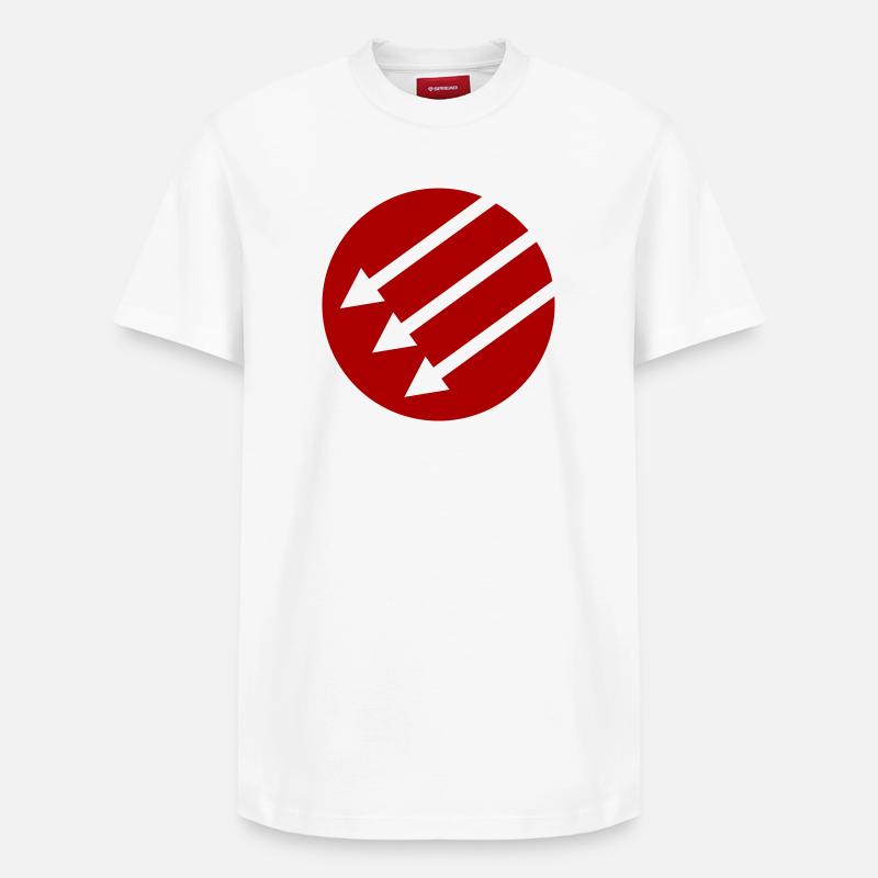 Iron Front / Eiserne Front / Järnfronten - Relaxed Unisex Supima Cotton T-Shirt – von SPREAD - Weiß