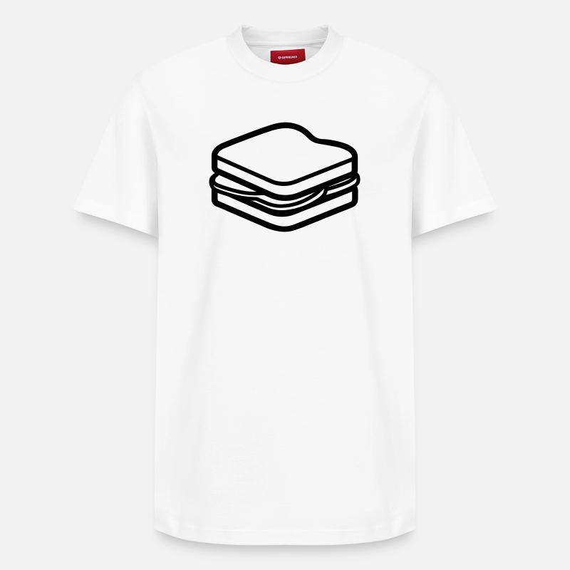 Sandwich - Relaxed Unisex Supima Cotton T-Shirt – von SPREAD - Weiß