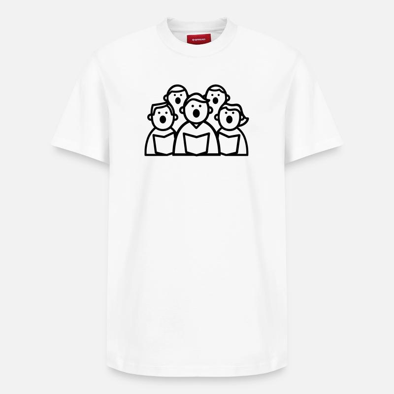 chorale - T-shirt unisexe décontracté en coton Supima – de SPREAD - blanc