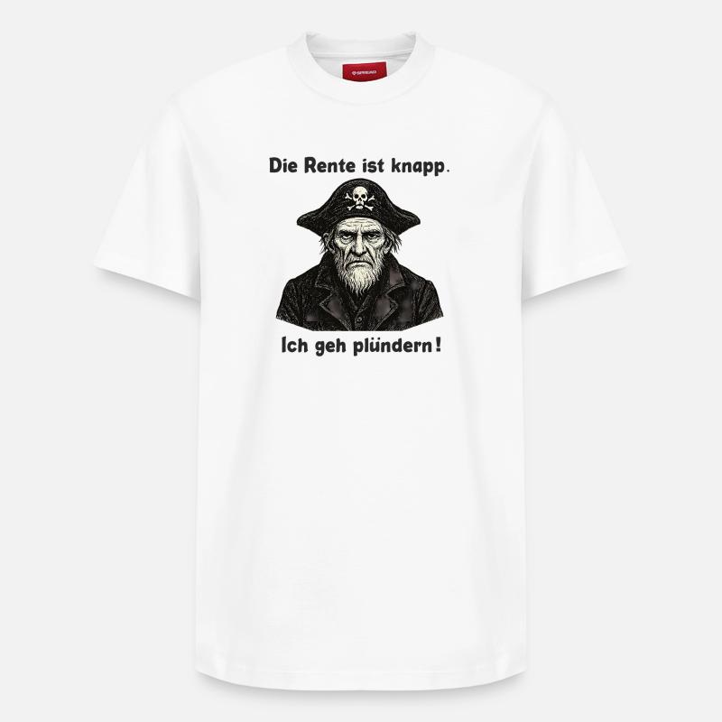 Rente knapp Pirat Plünderer - Relaxed Unisex Supima Cotton T-Shirt – von SPREAD - Weiß