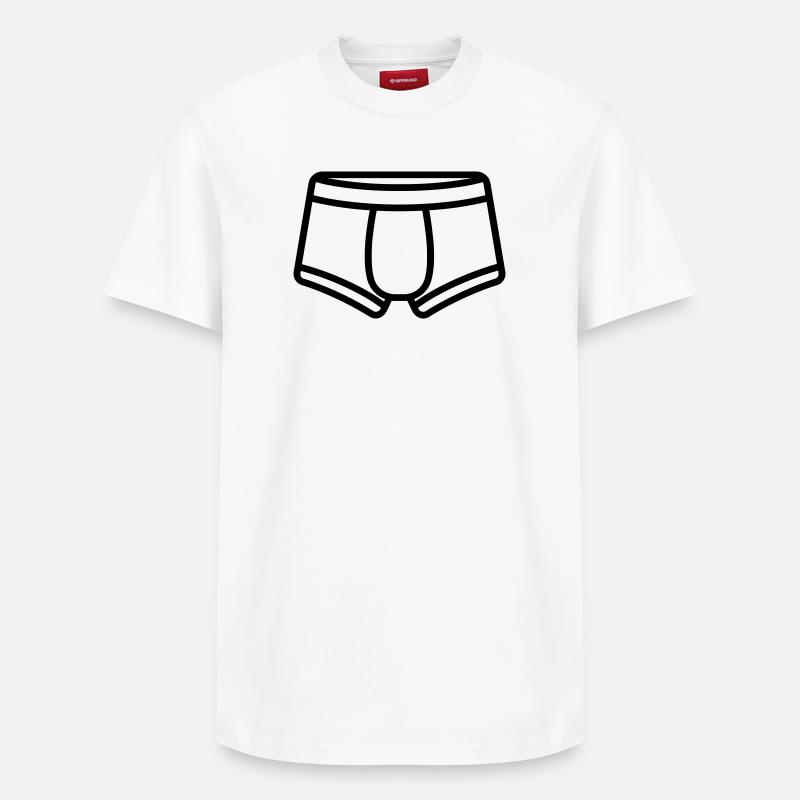 Boxer shorts - Relaxed Unisex Supima Cotton T-Shirt – by SPREAD - white