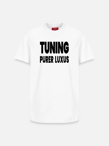 Tuning - Relaxed Unisex Supima Cotton T-Shirt – von SPREAD - Weiß