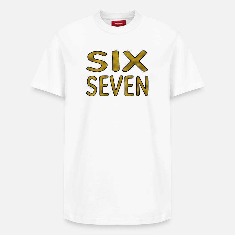 Six Seven Gold - T-shirt unisexe décontracté en coton Supima – de SPREAD - blanc