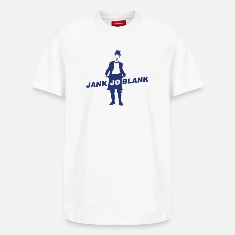 JANK JO BLANK - Relaxed Unisex Supima Cotton T-Shirt – von SPREAD - Weiß
