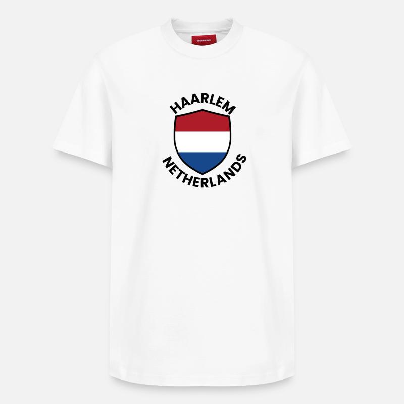 Bouclier des Pays-Bas de Harlem - T-shirt unisexe décontracté en coton Supima – de SPREAD - blanc
