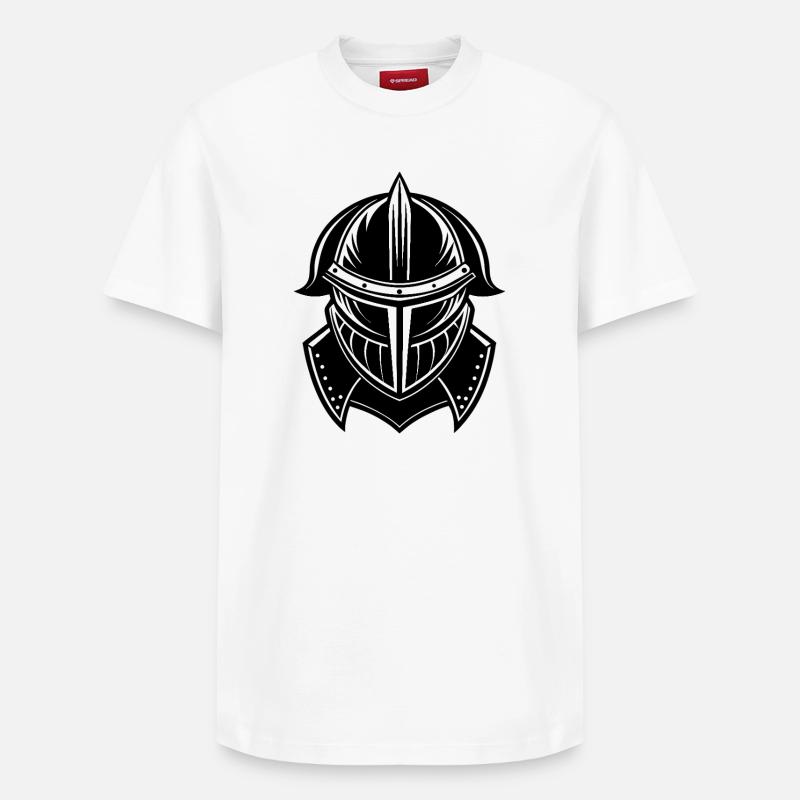Casque de chevalier - T-shirt unisexe décontracté en coton Supima – de SPREAD - blanc