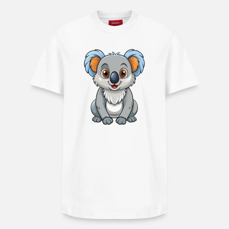 Koala - Relaxed Unisex Supima Cotton T-Shirt – von SPREAD - Weiß