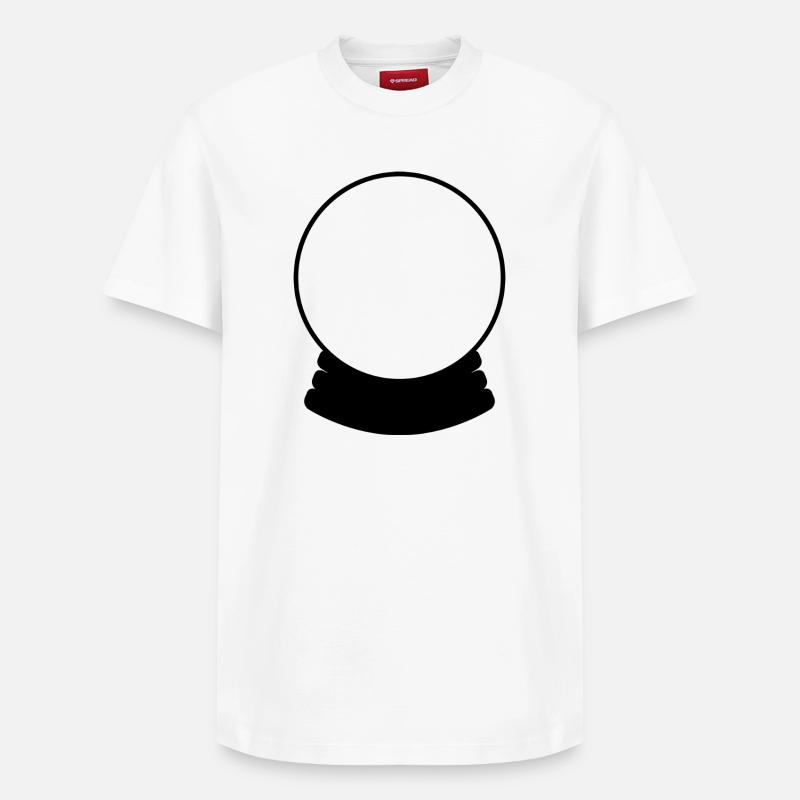 Boule de cristal - T-shirt unisexe décontracté en coton Supima – de SPREAD - blanc
