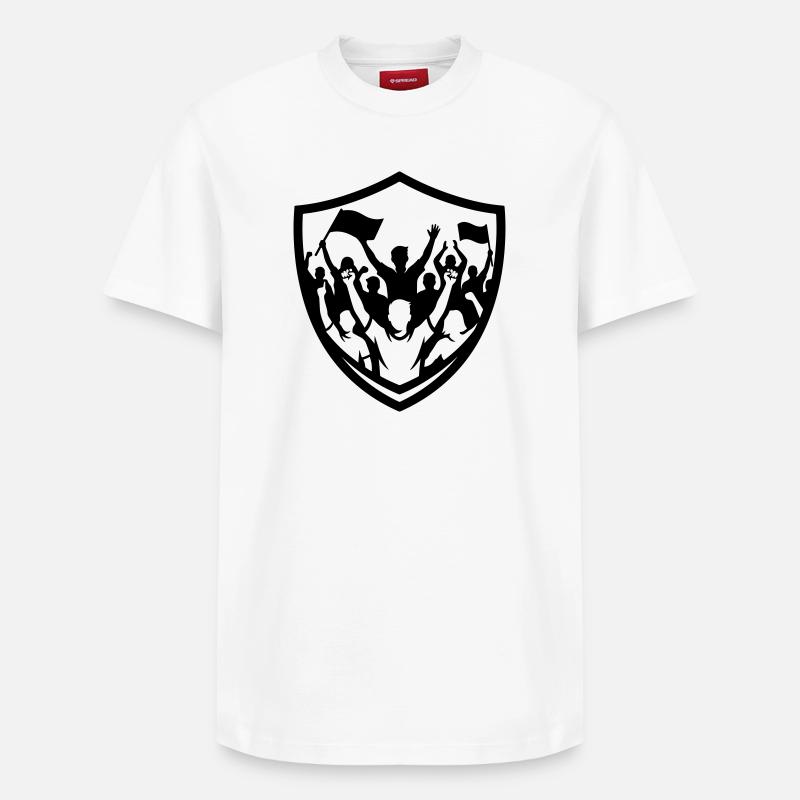 Soirée de supporters - T-shirt unisexe décontracté en coton Supima – de SPREAD - blanc