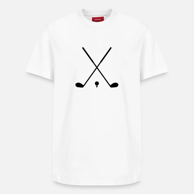 Golf - T-shirt unisexe décontracté en coton Supima – de SPREAD - blanc