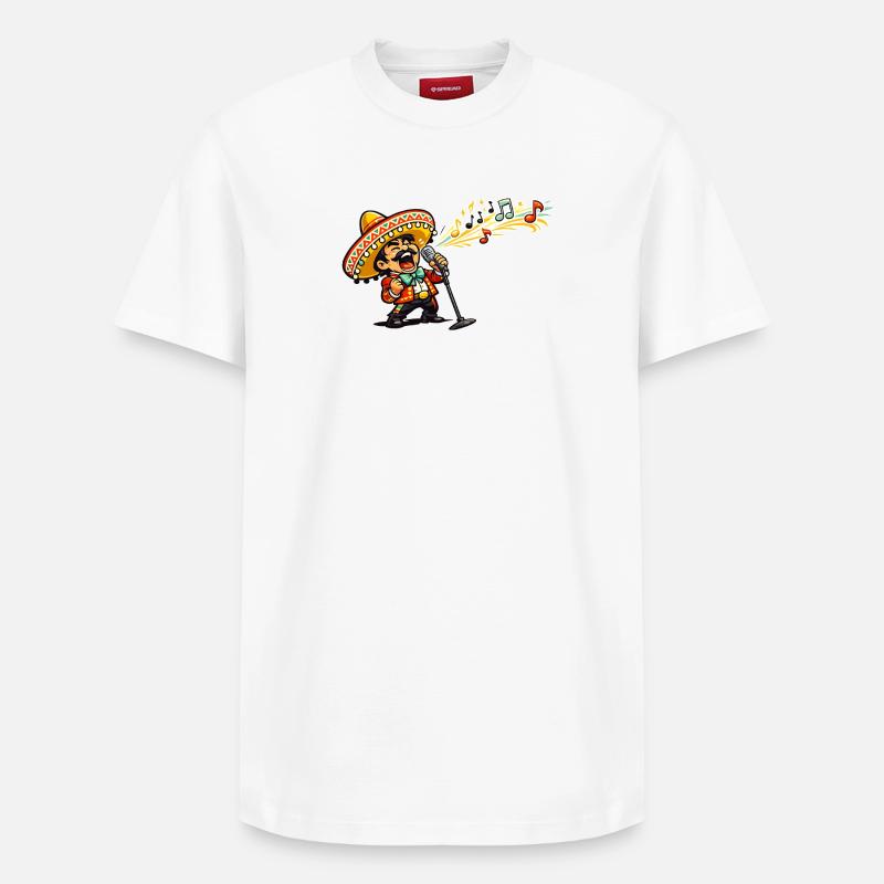 Viva Mariachi Assistant de scène - T-shirt unisexe décontracté en coton Supima – de SPREAD - blanc