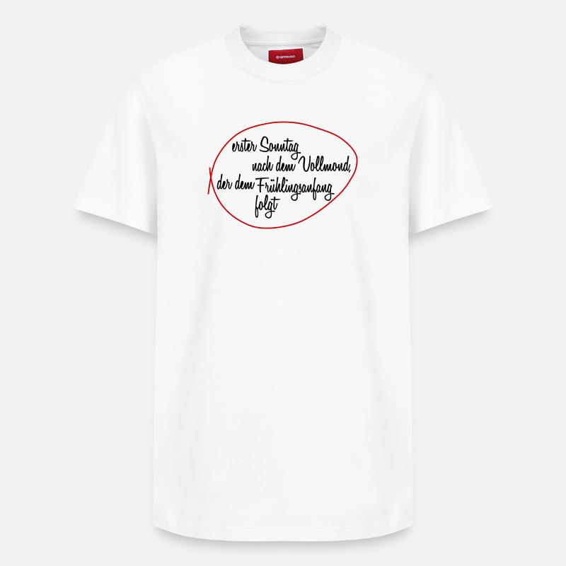 Osterformel - Relaxed Unisex Supima Cotton T-Shirt – von SPREAD - Weiß