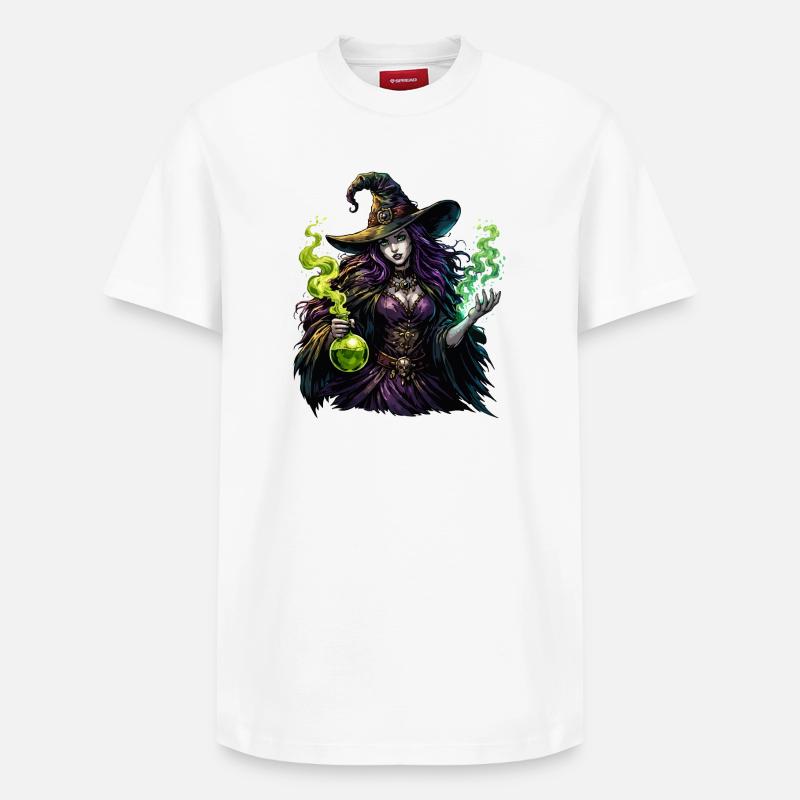 Hexe mit Trank - Relaxed Unisex Supima Cotton T-Shirt – von SPREAD - Weiß