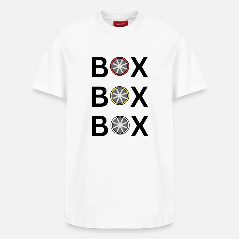 BOÎTE BOÎTE - T-shirt unisexe décontracté en coton Supima – de SPREAD - blanc