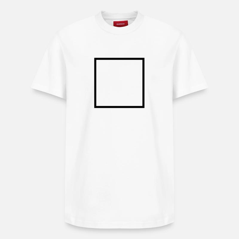 cadre - T-shirt unisexe décontracté en coton Supima – de SPREAD - blanc