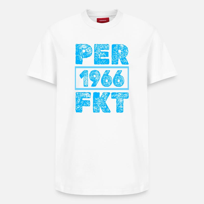 Perfectionné en 1966 - T-shirt unisexe décontracté en coton Supima – de SPREAD - blanc