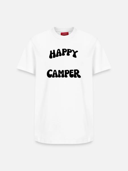 Campeur heureux - T-shirt unisexe décontracté en coton Supima – de SPREAD - blanc