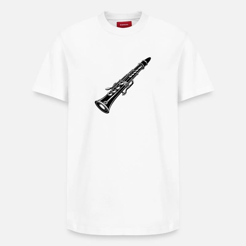 Clarinette - T-shirt unisexe décontracté en coton Supima – de SPREAD - blanc