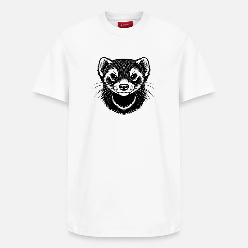 Furet - T-shirt unisexe décontracté en coton Supima – de SPREAD - blanc