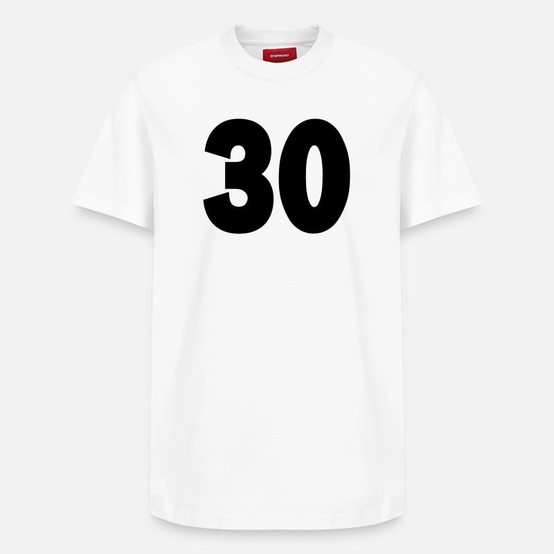 30 - Relaxed Unisex Supima Cotton T-Shirt – von SPREAD - Weiß