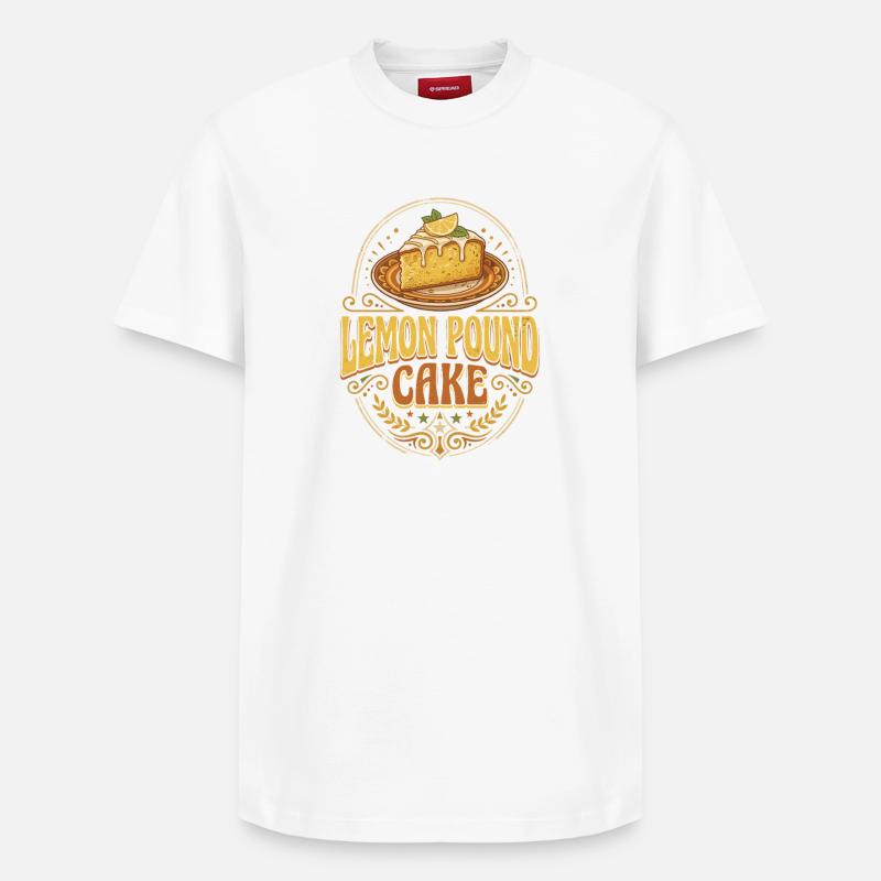 Lemon Pound Cake Logo - T-shirt unisexe décontracté en coton Supima – de SPREAD - blanc