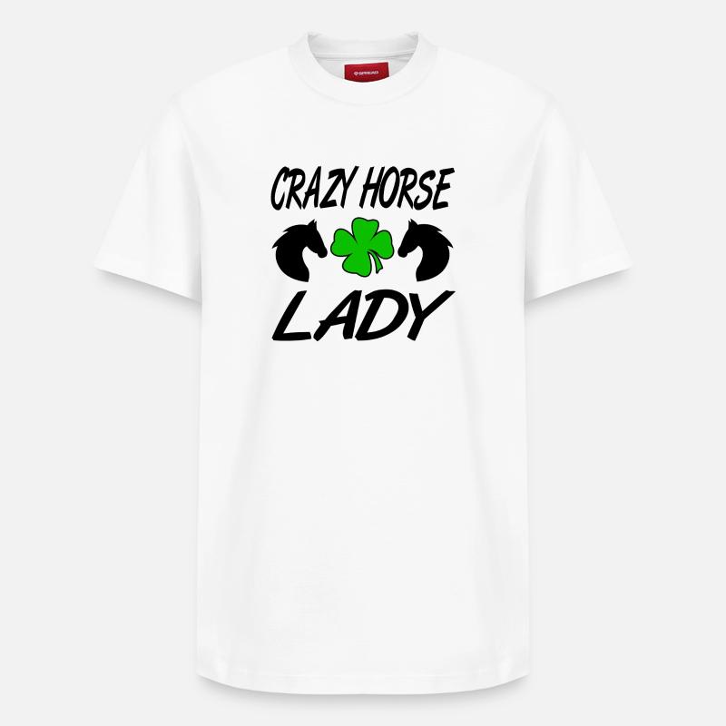 Chevaux - T-shirt unisexe décontracté en coton Supima – de SPREAD - blanc