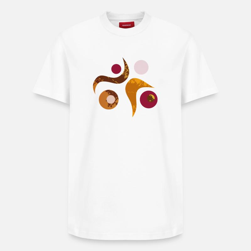 Yoga design_49 - T-shirt unisexe décontracté en coton Supima – de SPREAD - blanc