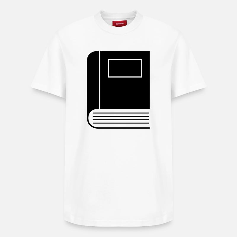 Livre fermé - T-shirt unisexe décontracté en coton Supima – de SPREAD - blanc