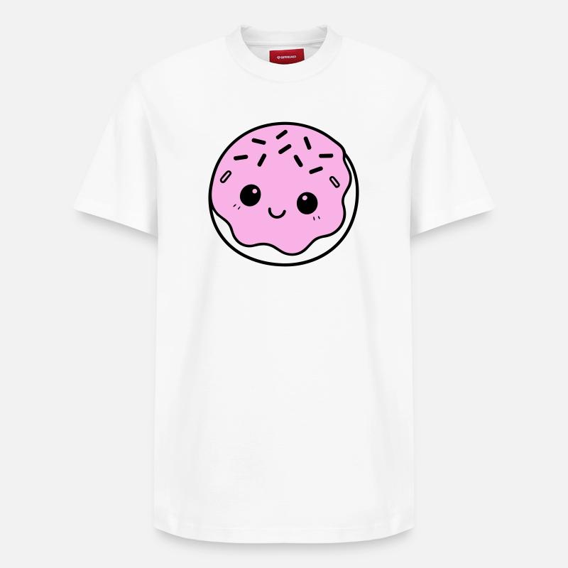 Donut mignon - T-shirt unisexe décontracté en coton Supima – de SPREAD - blanc