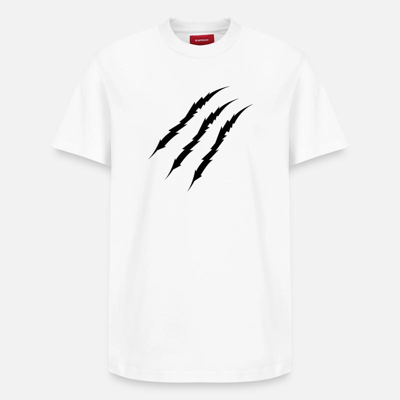 claw - Relaxed Unisex Supima Cotton T-Shirt – by SPREAD - white