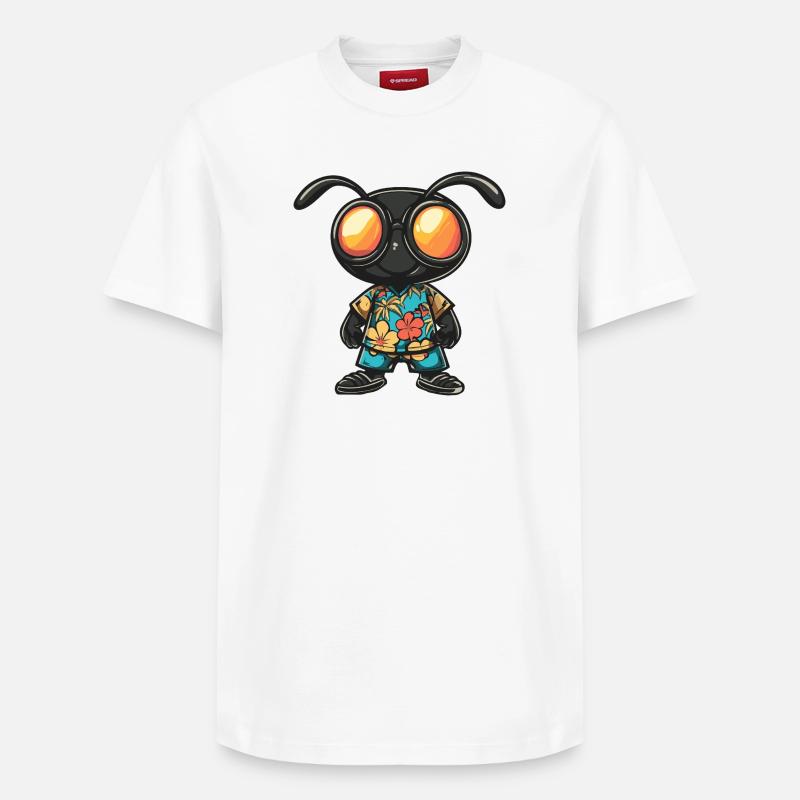 Vacances de bandes dessinées Ant - T-shirt unisexe décontracté en coton Supima – de SPREAD - blanc