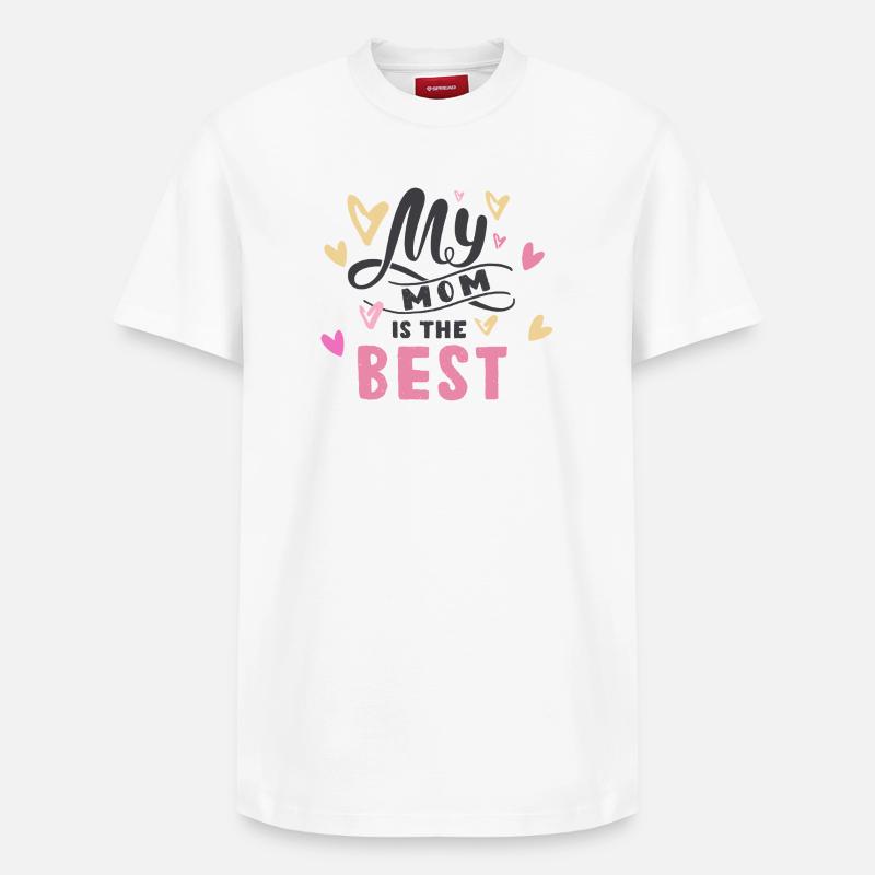 Tu es la meilleure maman - T-shirt unisexe décontracté en coton Supima – de SPREAD - blanc